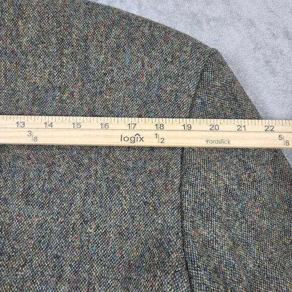 Magee Donegal Tweed Sport Coat Mens 42 Green Speckled Wool Handwoven Blazer - Picture 10 of 11
